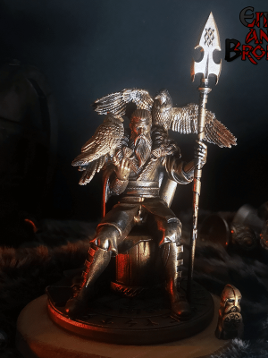 Figurine Odin à peindre soi-même ou effet patine