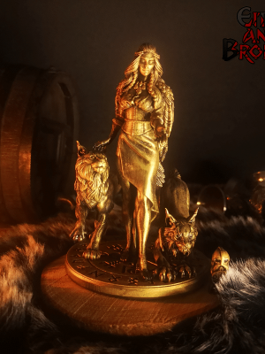 Figurine Freya à peindre soi-même ou effet patine