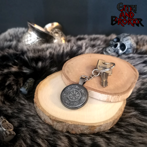 Porte-clé Viking avec symboles nordiques