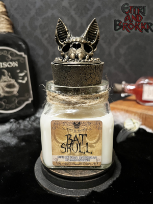 Bougie parfumée Bat Skull - Parfum Épices Magiques