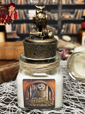 Bougie parfumée "Plume enchantée" - Hiboux - Parfum au choix