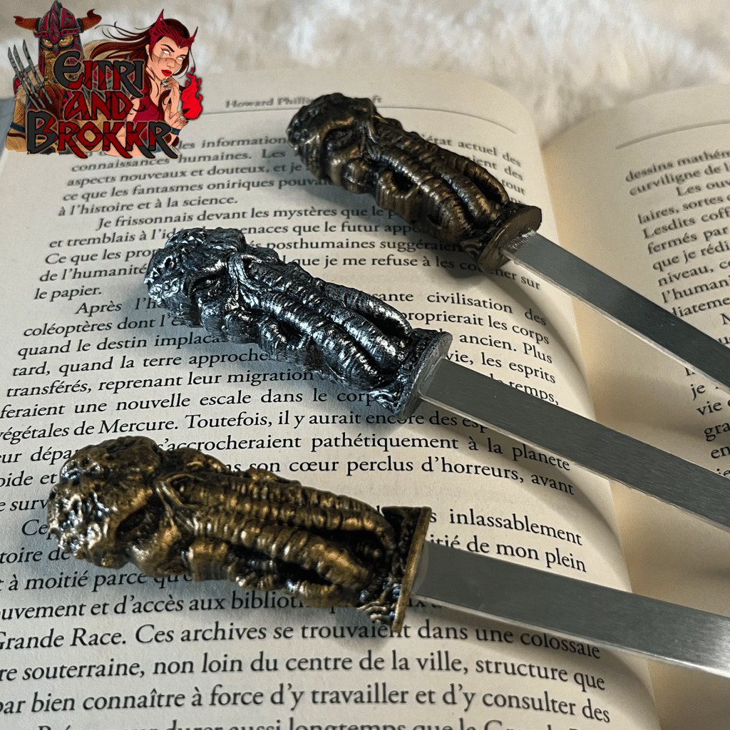 Marque-Page en résine et acier inoxydable - Cthulhu