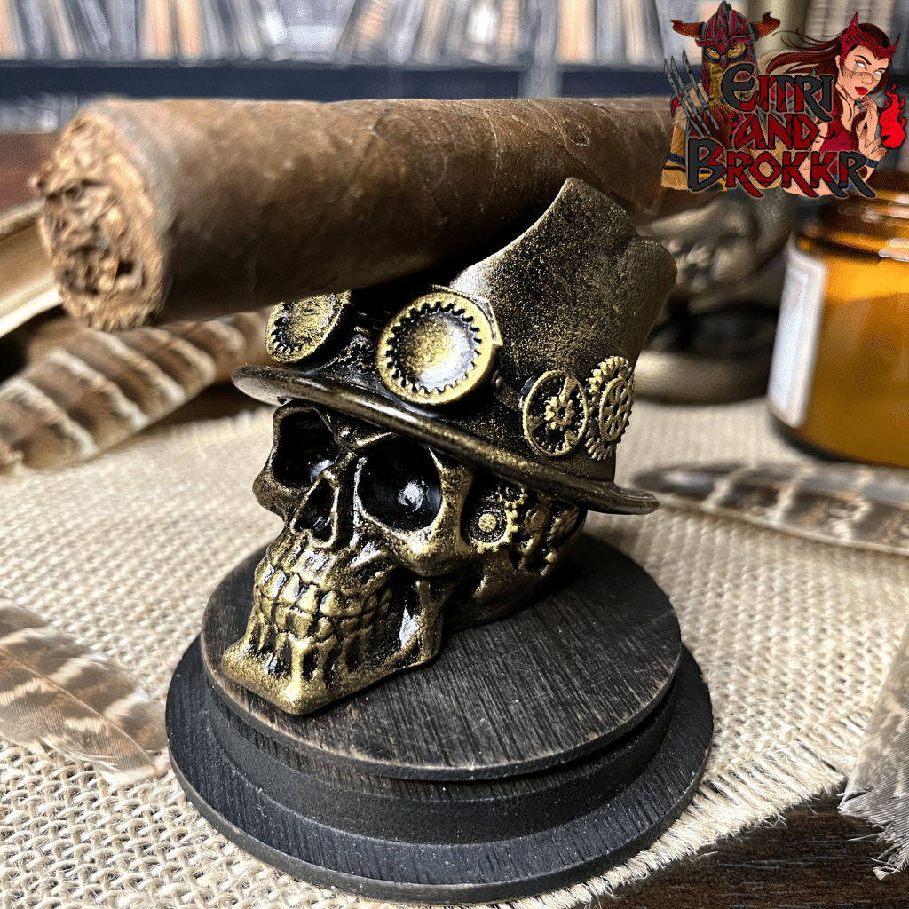 Porte cigare SteamPunk couleur Bronze et Or