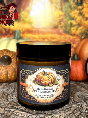 Bougie parfumée - Royaume des citrouilles - Parfum pumpkin spice