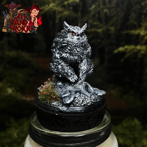 Bougie Owlbear - Gardien des forêts oubliées