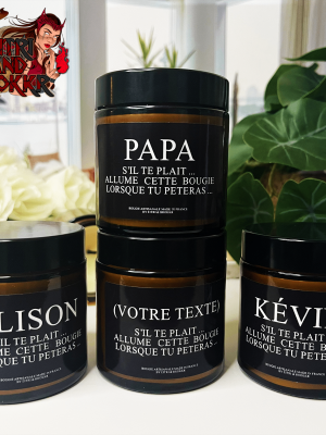 Bougie personnalisée fun – Allume moi quand tu peteras …
