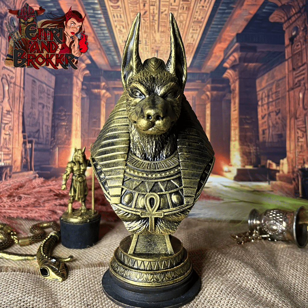Buste d'Anubis - Figurine Égyptienne | Eitri & Brokkr