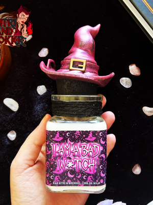 Bougie parfumée I am a Bad Witch - Chapeau de sorcière