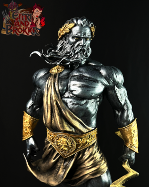 Sculpture de Zeus, le roi des dieux, 34 cm