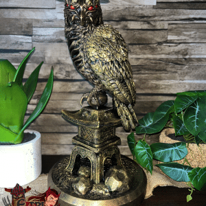 Figurine "Chouette Mystique" XXL en Résine avec Éclairage