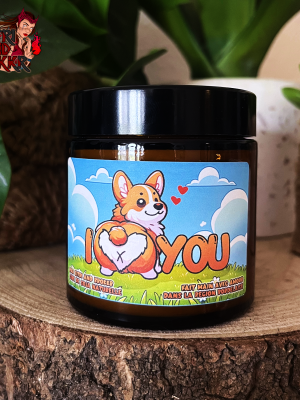 Bougie I Love You – Le Corgi de l’Amour