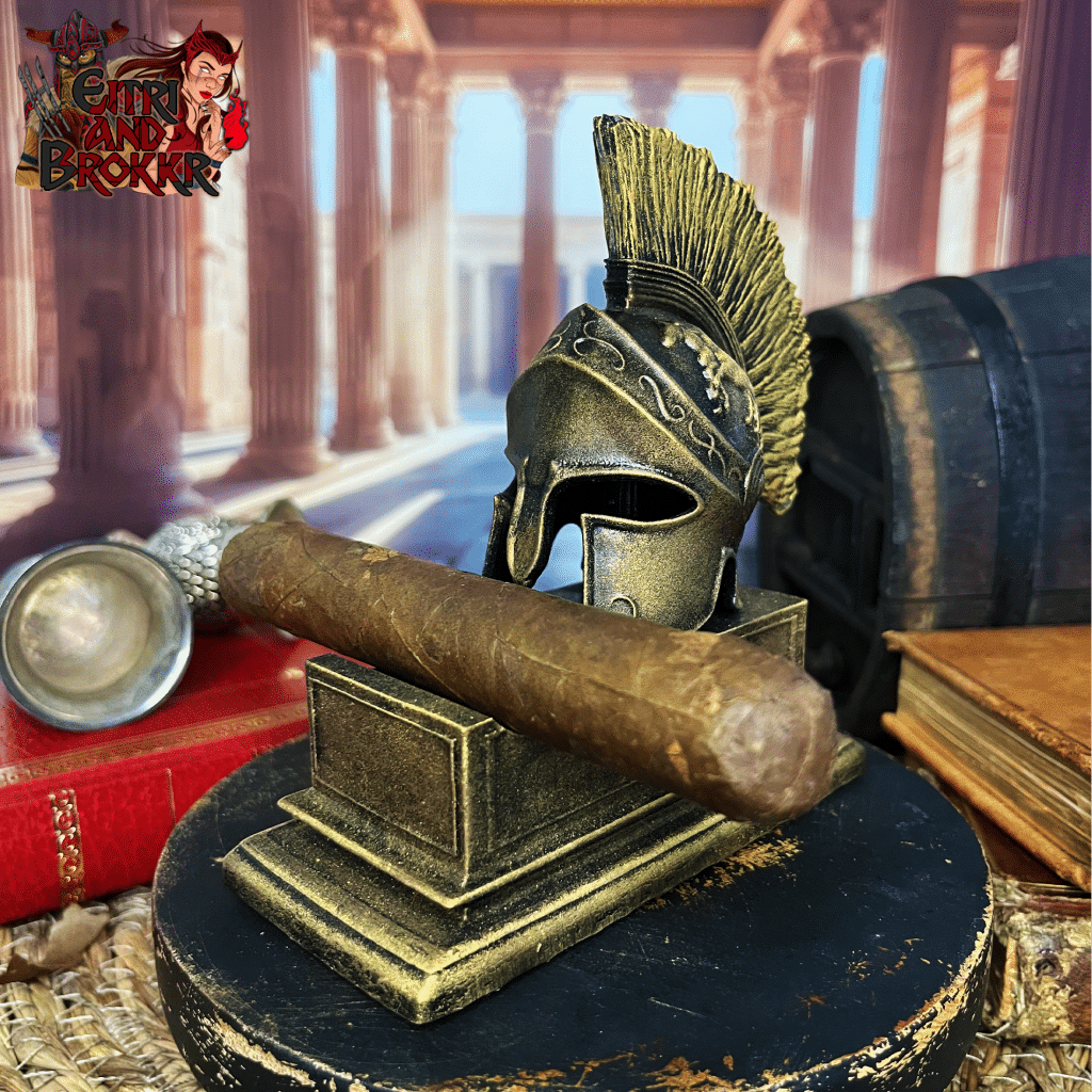 Porte-cigare SPQR– Le casque romain à crête rouge