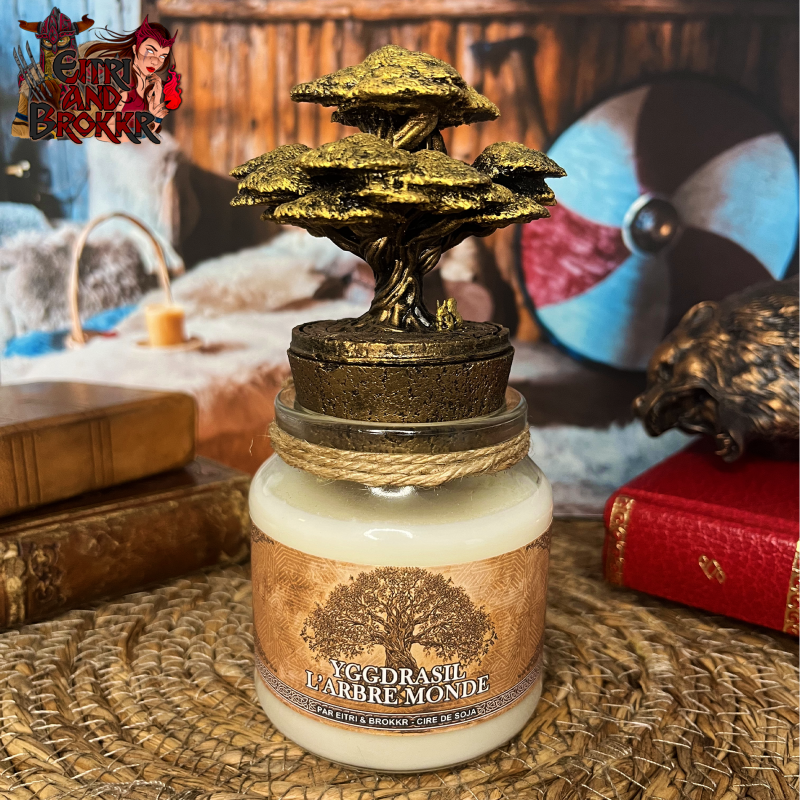 Bougie Yggdrasil, murmures de l’arbre-monde