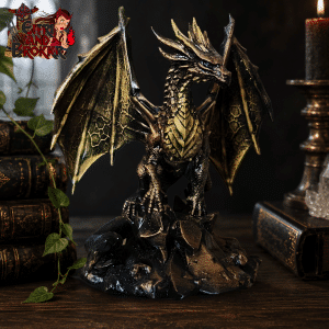 Dragon fantasy – Sculpture en résine 12 cm