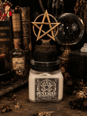 Bougie pentacle de protection | Ambiance witchy, autel sorcière