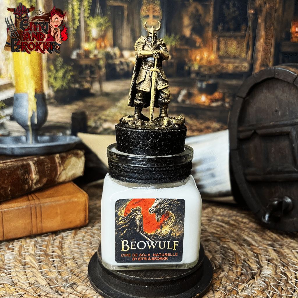 Bougie Beowulf | héros nordique | dragon | mythologie