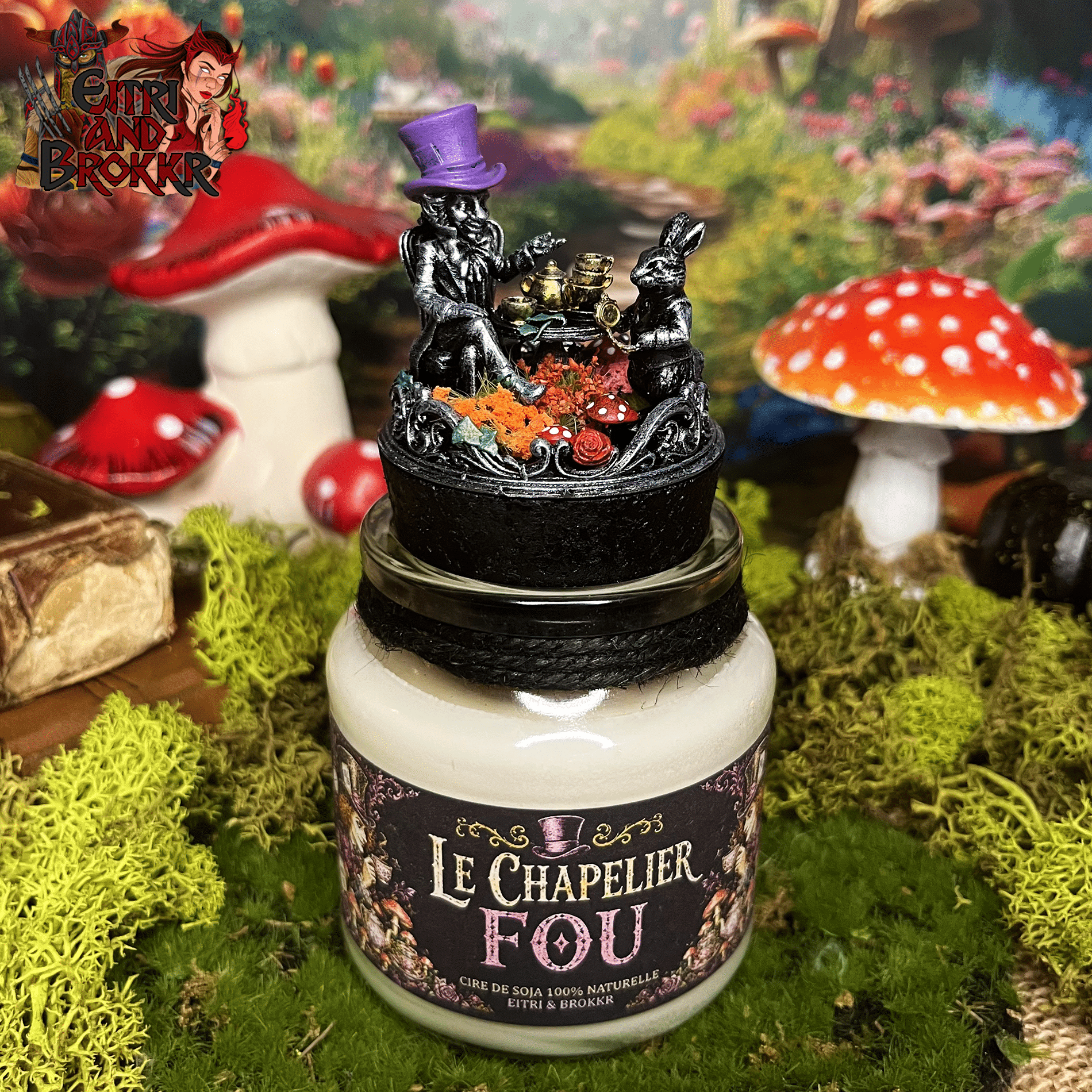 Bougie Le Chapelier Fou | Inspirée Alice au pays des merveilles – Image 4