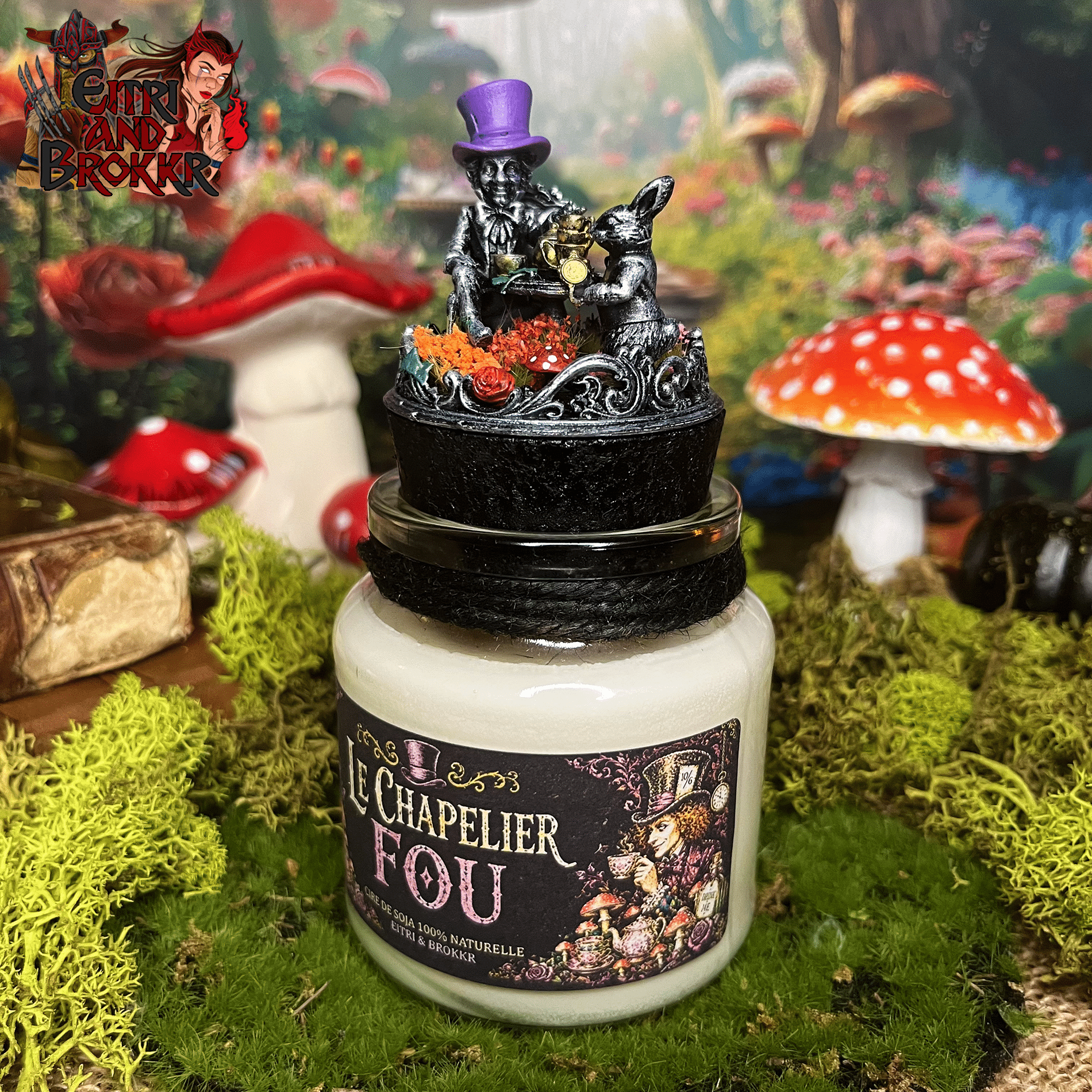 Bougie Le Chapelier Fou | Inspirée Alice au pays des merveilles – Image 3