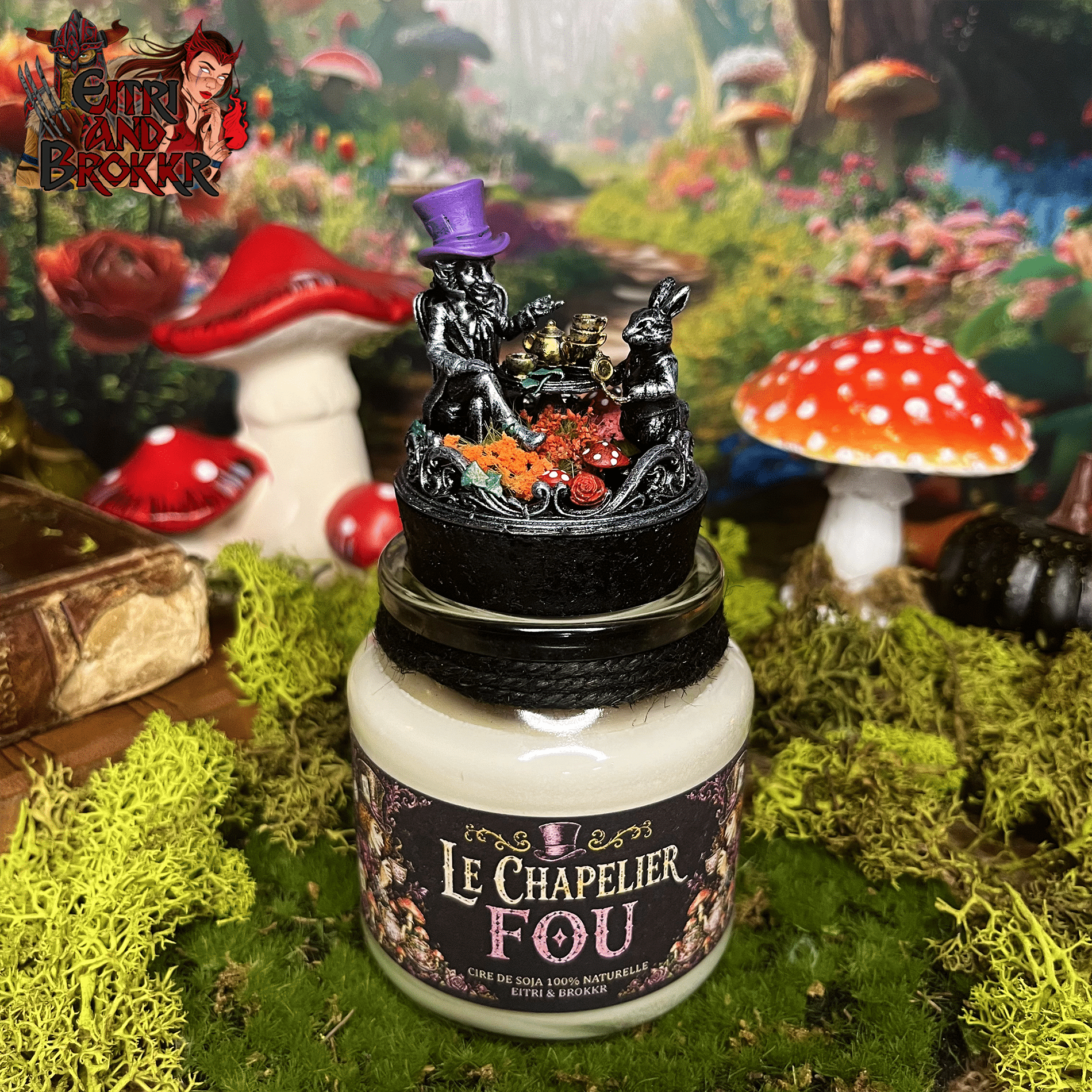 Bougie Le Chapelier Fou | Inspirée Alice au pays des merveilles – Image 2