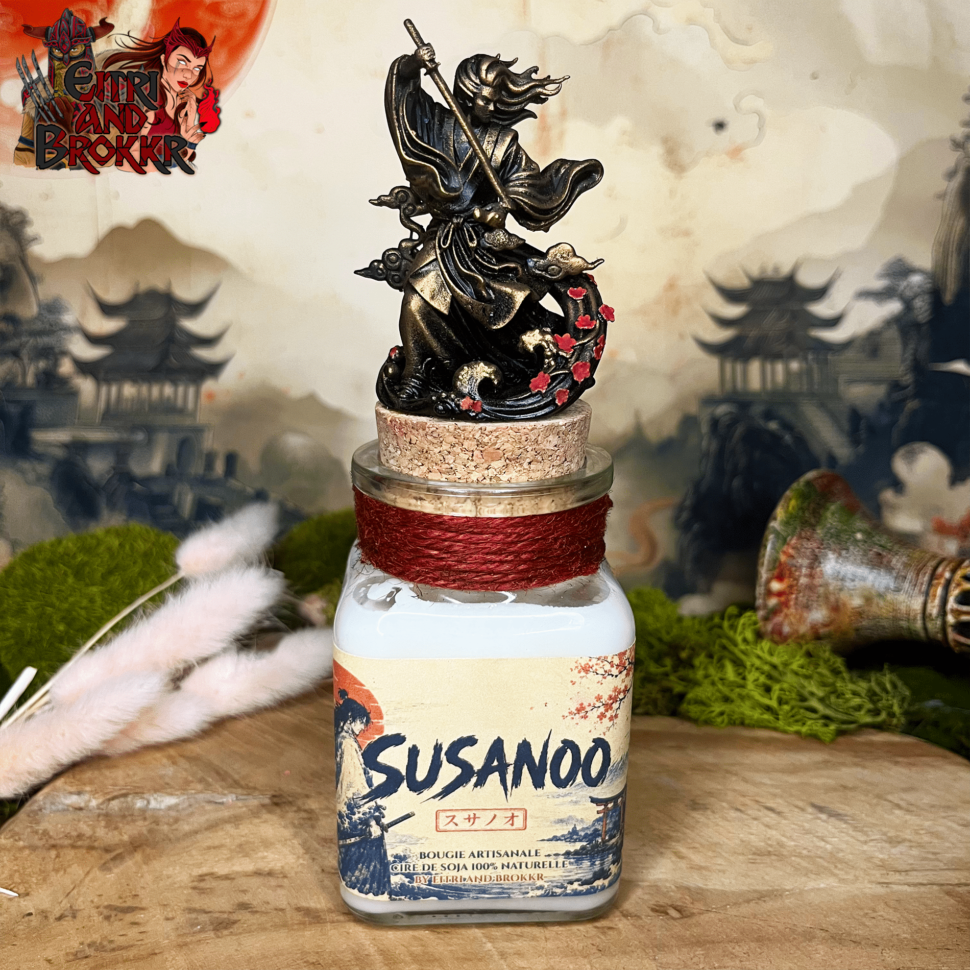 Bougie Susanoo | ambiance japonaise, épique et tumultueuse